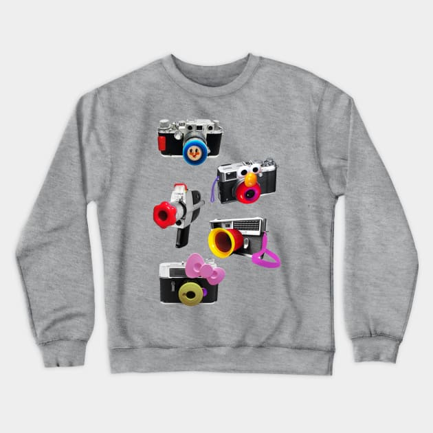 Toy cameras Crewneck Sweatshirt by Dikhotomy